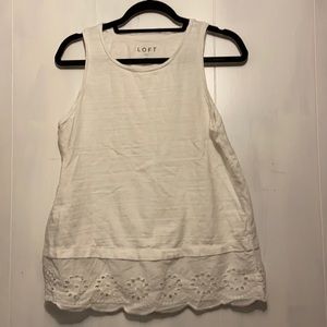 White loft tank top